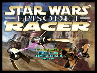 Star Wars Episode I - Racer (Europe) (En,Fr,De) Title Screen